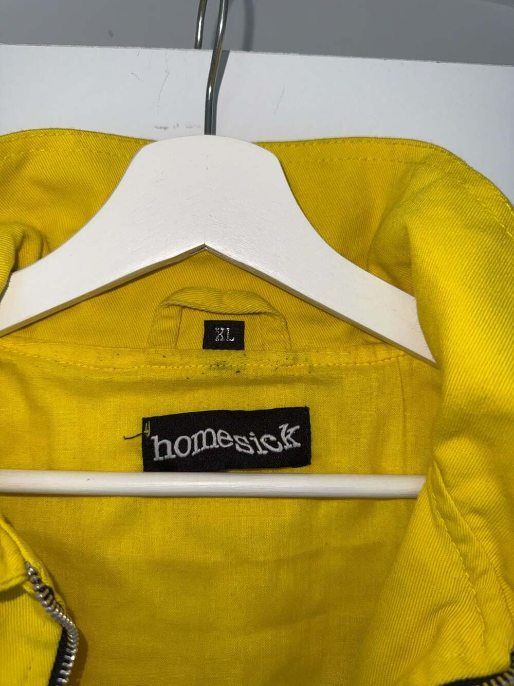 Homesick Formula Yellow Embroidered Utility Jacket Size XL - Picture 3 of 11